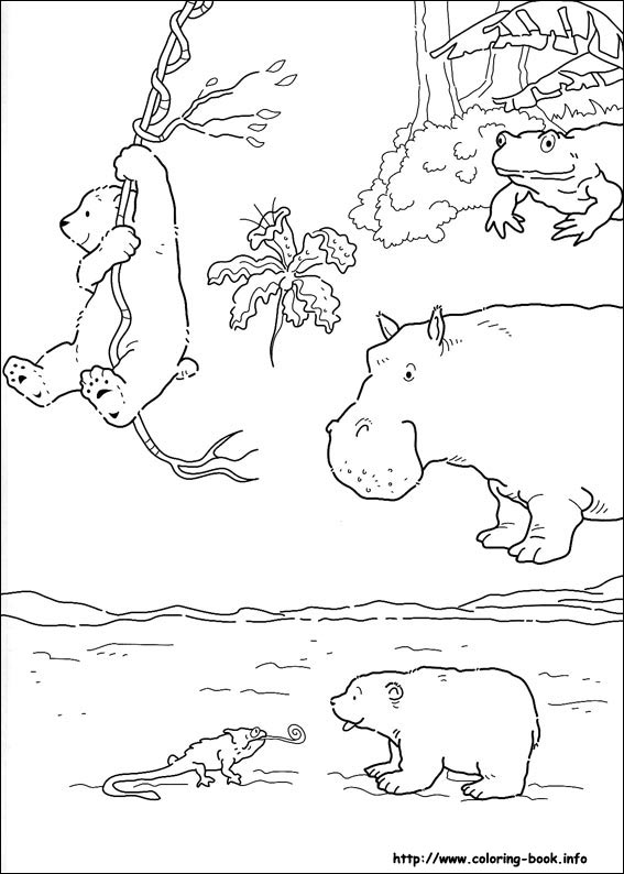 Little Polar Bear coloring picture